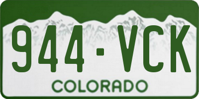 CO license plate 944VCK