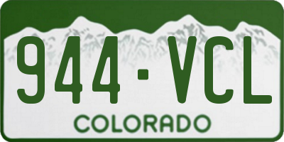 CO license plate 944VCL