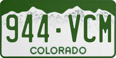 CO license plate 944VCM