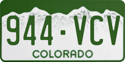 CO license plate 944VCV