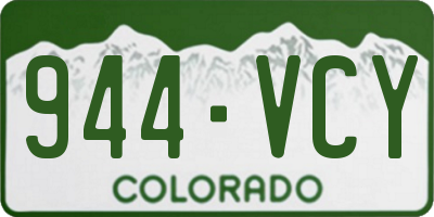 CO license plate 944VCY