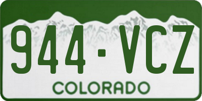CO license plate 944VCZ