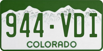 CO license plate 944VDI