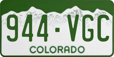 CO license plate 944VGC