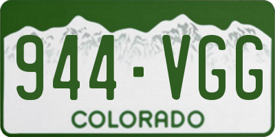 CO license plate 944VGG