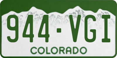 CO license plate 944VGI
