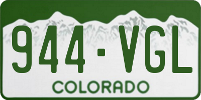 CO license plate 944VGL