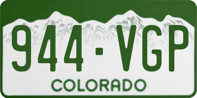 CO license plate 944VGP