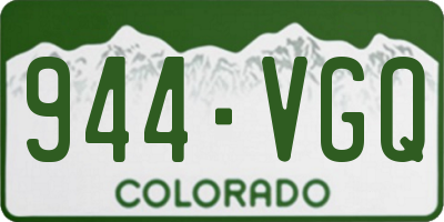 CO license plate 944VGQ