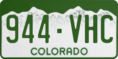 CO license plate 944VHC