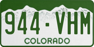 CO license plate 944VHM