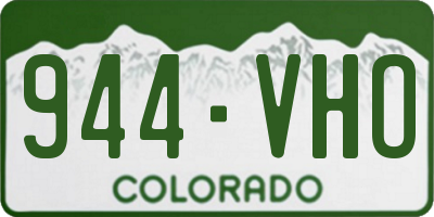 CO license plate 944VHO