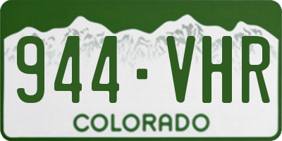 CO license plate 944VHR