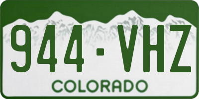 CO license plate 944VHZ