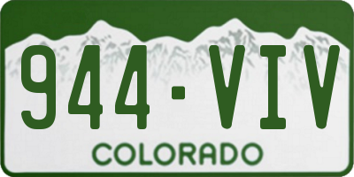 CO license plate 944VIV
