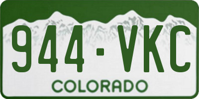 CO license plate 944VKC