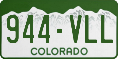 CO license plate 944VLL