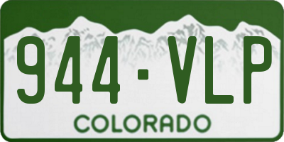 CO license plate 944VLP