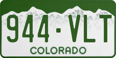 CO license plate 944VLT