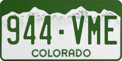 CO license plate 944VME