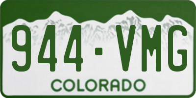 CO license plate 944VMG