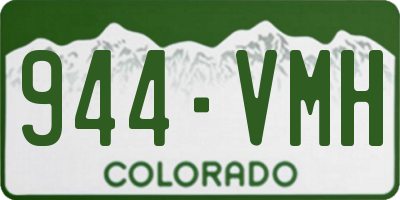 CO license plate 944VMH