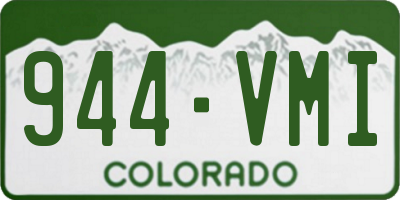 CO license plate 944VMI