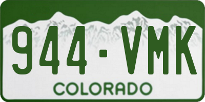 CO license plate 944VMK
