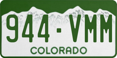 CO license plate 944VMM