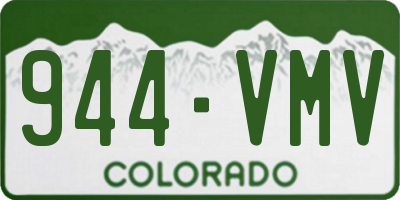 CO license plate 944VMV