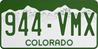 CO license plate 944VMX
