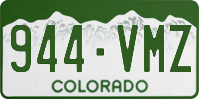 CO license plate 944VMZ