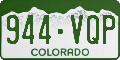 CO license plate 944VQP