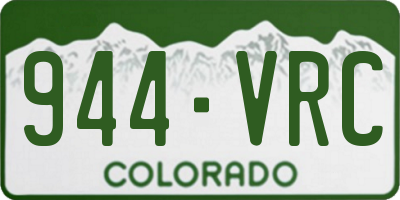 CO license plate 944VRC