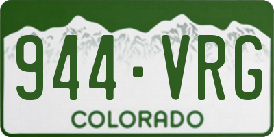 CO license plate 944VRG