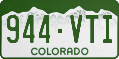 CO license plate 944VTI