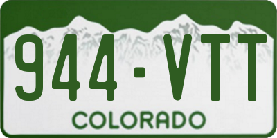 CO license plate 944VTT