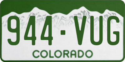CO license plate 944VUG
