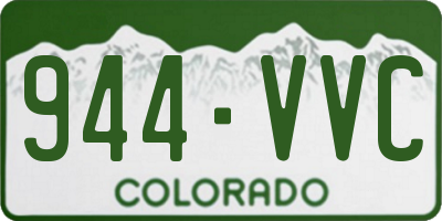 CO license plate 944VVC