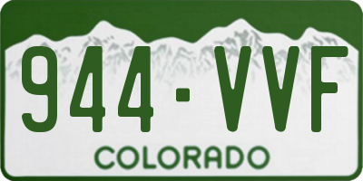 CO license plate 944VVF