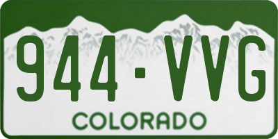 CO license plate 944VVG