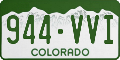 CO license plate 944VVI
