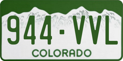 CO license plate 944VVL