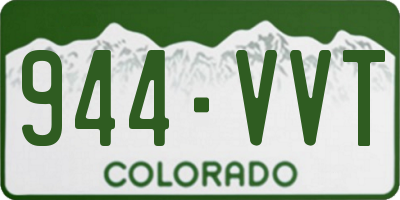 CO license plate 944VVT