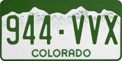 CO license plate 944VVX