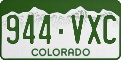 CO license plate 944VXC