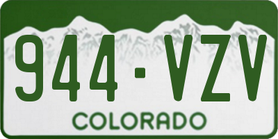 CO license plate 944VZV