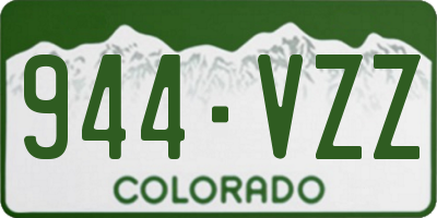 CO license plate 944VZZ