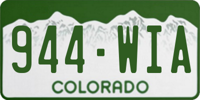 CO license plate 944WIA