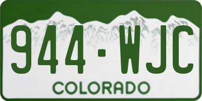 CO license plate 944WJC